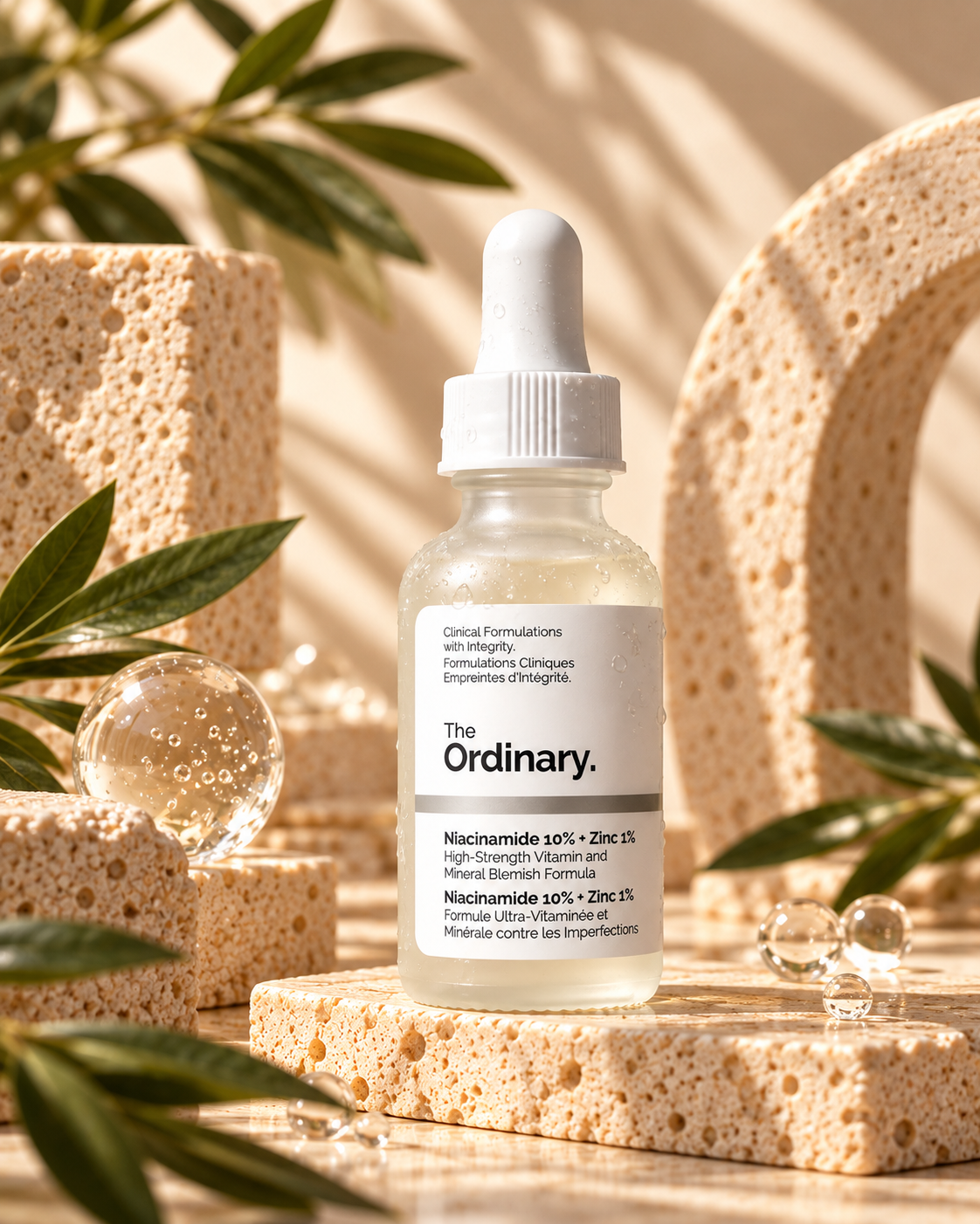 The Ordinary Niacinamide 10 % + Zinc 1 % – Lissant pour Peaux à Imperfections, 30 ml
