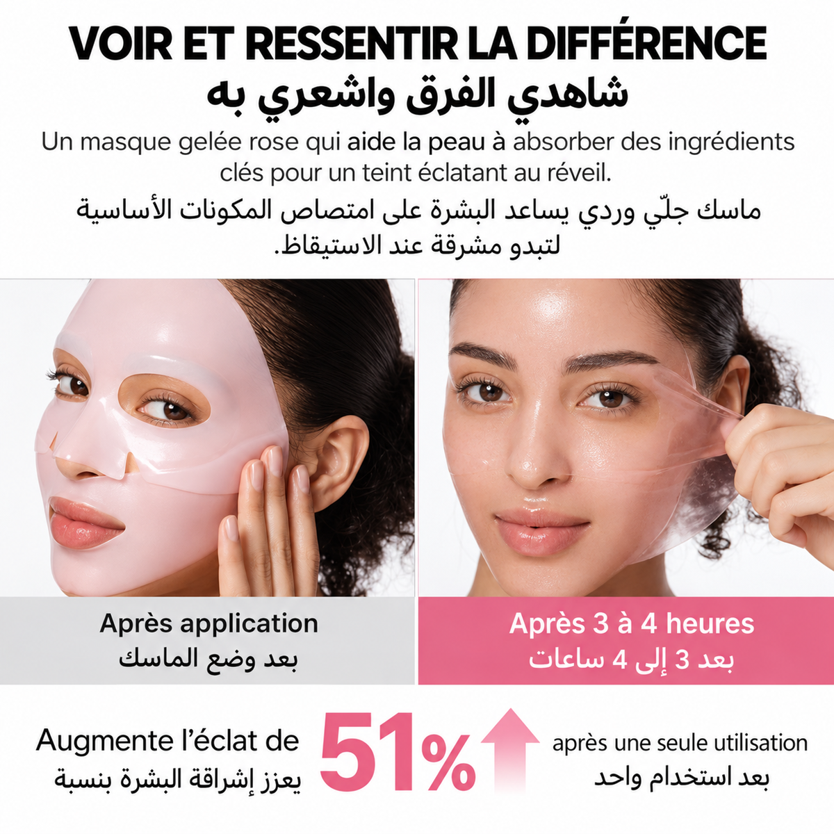 Medicube Masque Gel PDRN Pink Collagène ADN de Saumon x4