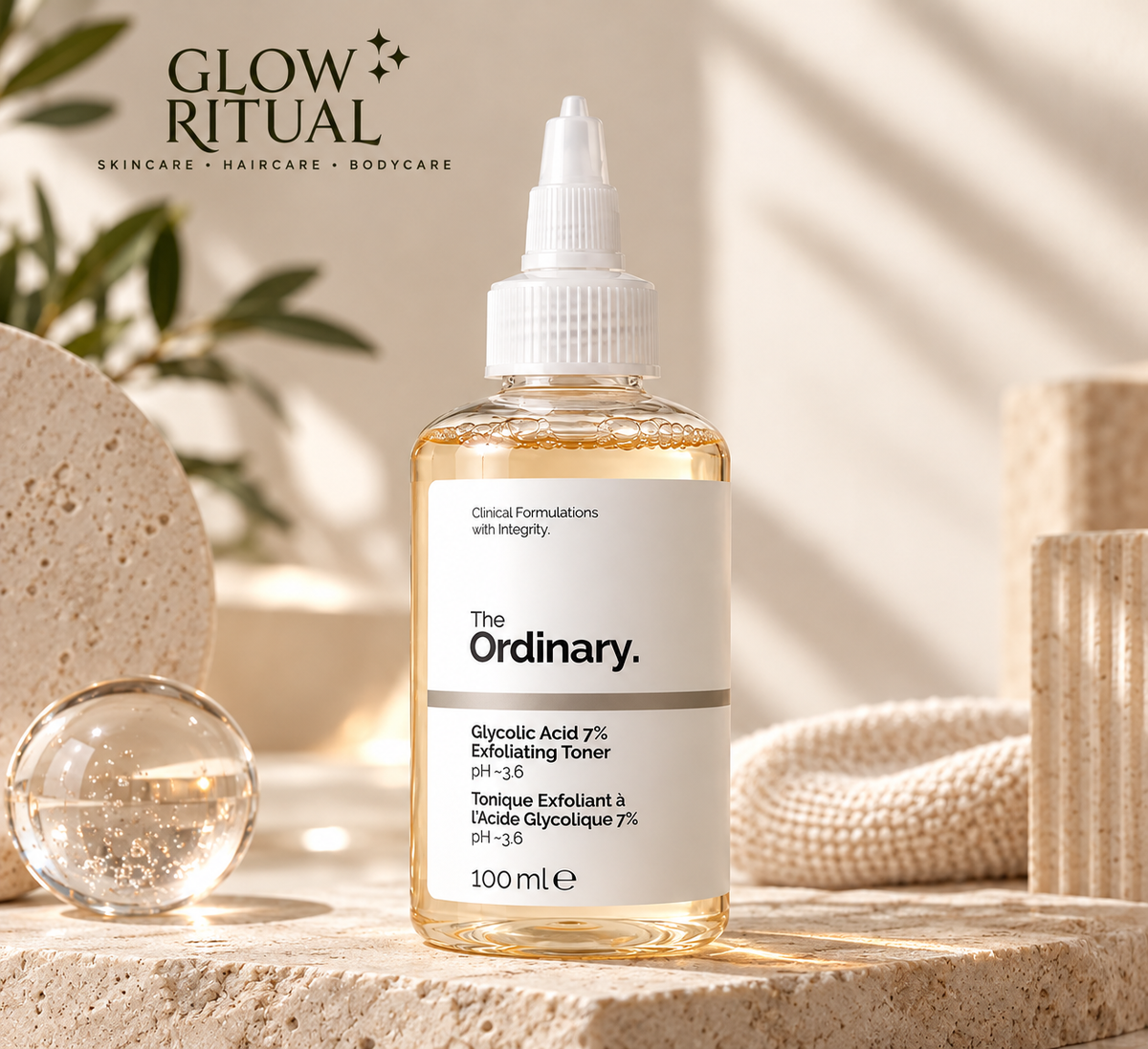 The Ordinary – Acide Glycolique 7 % – Tonique Exfoliant – 100 ml