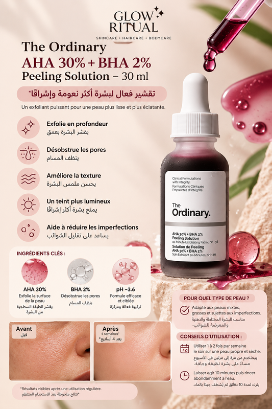 The Ordinary – AHA 30% + BHA 2% Peeling Solution, 30 ml