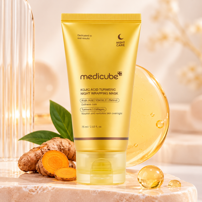 Medicube Masque Wrapping à l’Acide kojique Curcuma Peel Off Nuit
