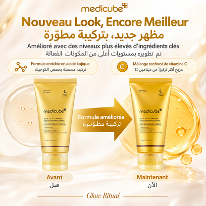 Medicube Masque Wrapping à l’Acide kojique Curcuma Peel Off Nuit