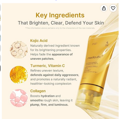 Medicube Masque Wrapping à l’Acide kojique Curcuma Peel Off Nuit