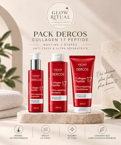 Pack Vichy Dercos -antichute en 3 étapes- روتين من 3 خطوات لمكافحة تساقط الشعر