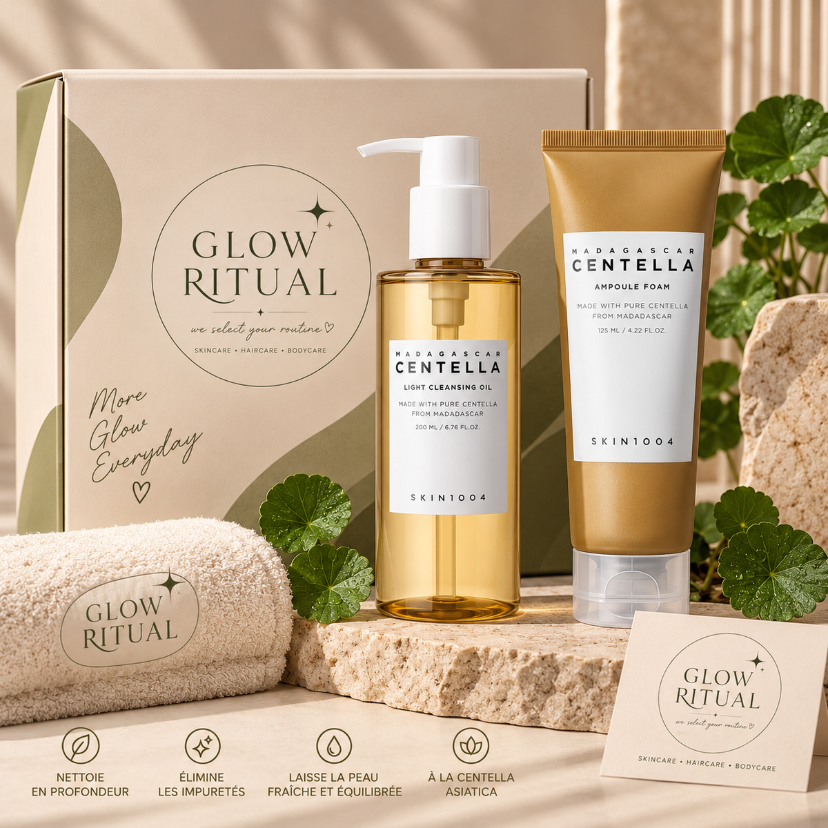 Pack Centella Double Nettoyage- ثنائي سنتيلا – روتين التنظيف المزدوج