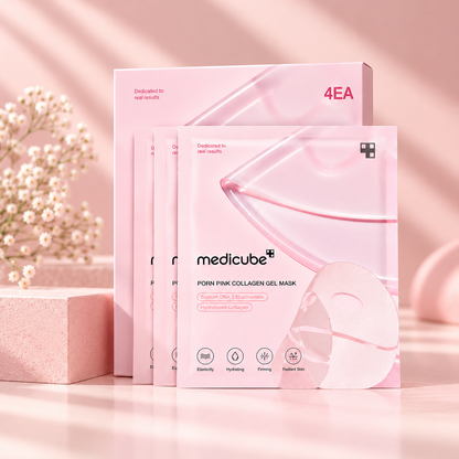 Medicube Masque Gel PDRN Pink Collagène ADN de Saumon x4