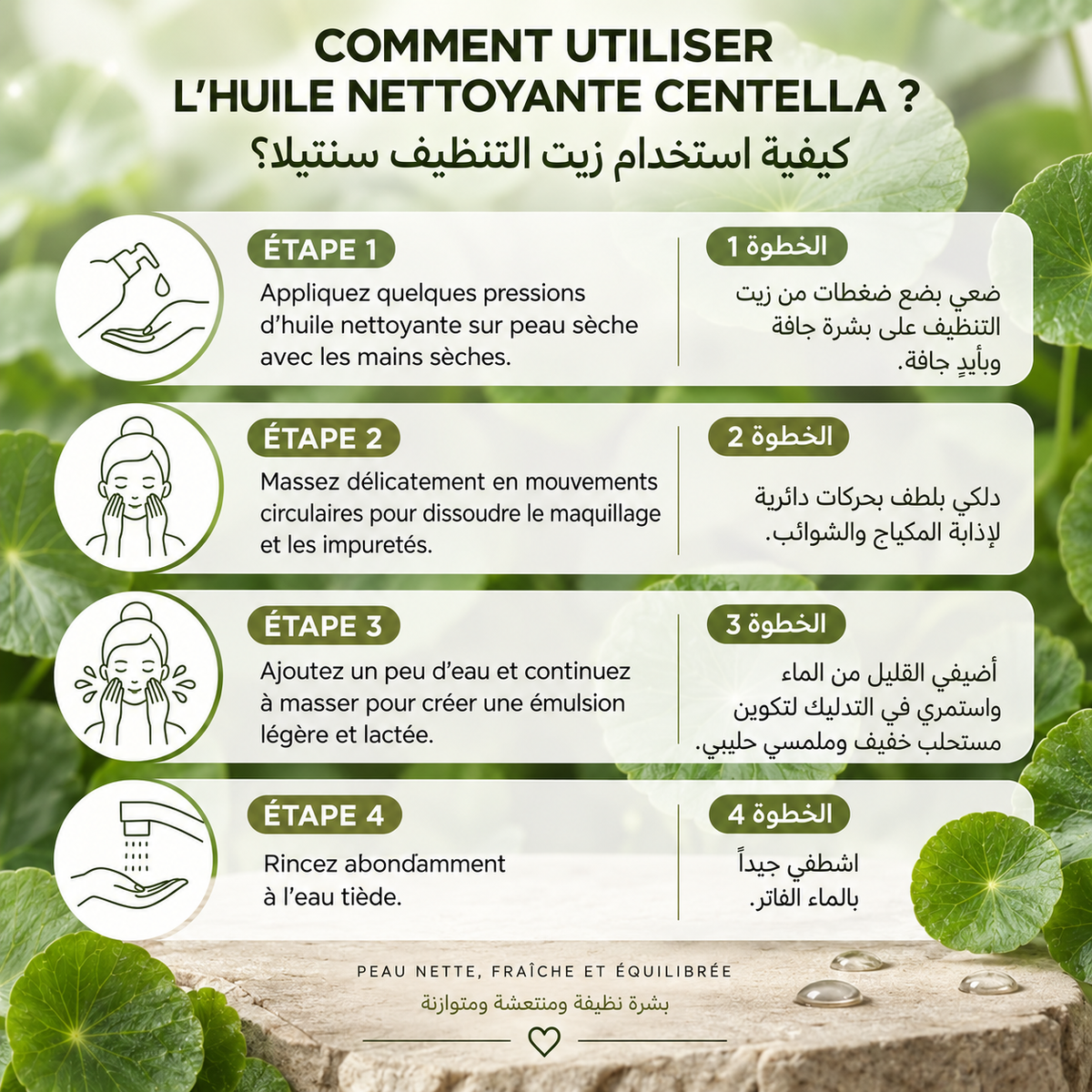 Pack Centella Double Nettoyage- ثنائي سنتيلا – روتين التنظيف المزدوج